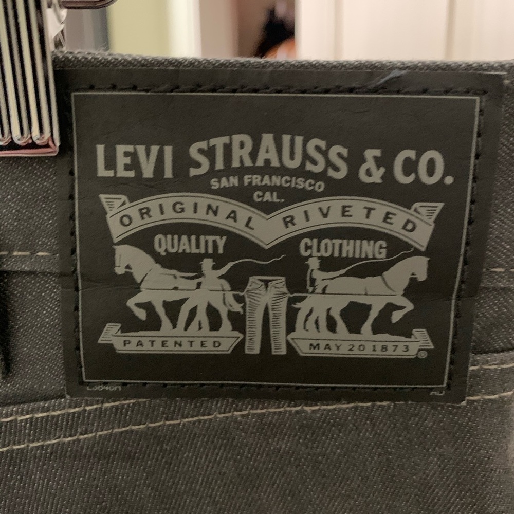 Men’s Straight Leg Levi’s steel grey soft Jeans